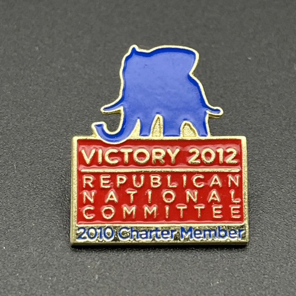 Victory 2012 Republican National Committee 2010 Charter Member Lapel Hat Pin